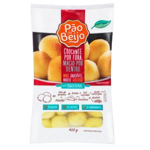 Pão De Beijo Zero Lactose Tradicional 400g