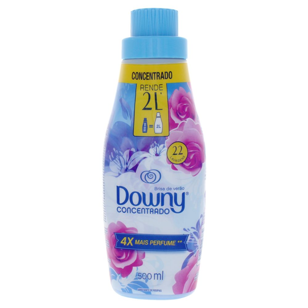Amaciante de Roupa Concentrado Brisa de Verão Downy Frasco 500ml