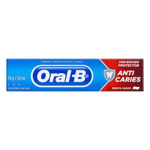 Creme Dental Menta Suave Oral-B 1-2-3 Caixa 70g