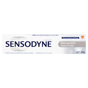 Creme Dental Branqueador Extra Fresh Sensodyne Caixa 90g