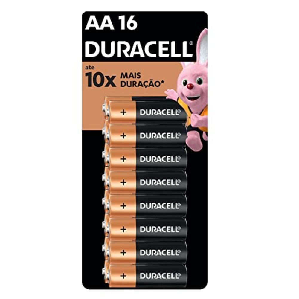 Pilha Duracell Alcalina AA 16 Unidades