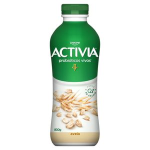 Leite Fermentado Parcialmente Desnatado Aveia Activia Garrafa 800g