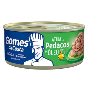 Atum em Pedaços em Óleo Gomes da Costa Lata 120g