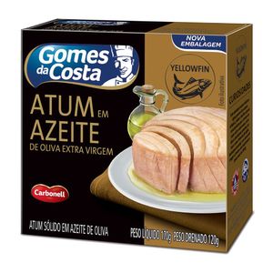 Atum Sólido em Azeite de Oliva Gomes da Costa Caixa 120g