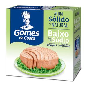 Atum Sólido ao Natural Gomes da Costa Baixo Teor de Sódio Caixa 120g