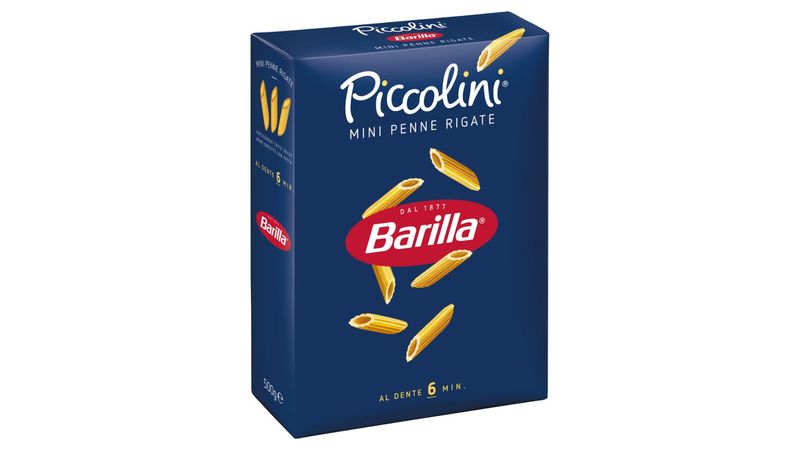 Barilla Piccolini, Mini Penne Rigate, Pasta di Semola di Grano Duro 500g