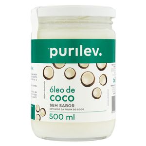 Óleo de Coco sem Sabor Purilev Vidro 500ml