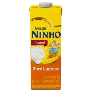 Leite UHT Integral Zero Lactose Ninho Forti+ Caixa com Tampa 1L