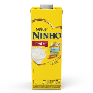 Leite UHT Integral Ninho Forti+ Caixa com Tampa 1L