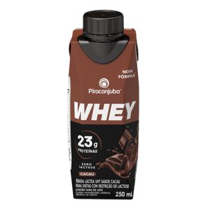 Bebida Láctea UHT Cacau Zero Lactose Piracanjuba Protein Caixa 250ml