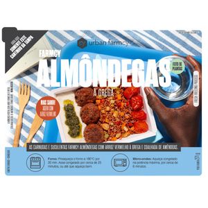 Almôndegas à Grega Vegetal Urban Farmcy Bandeja 271g