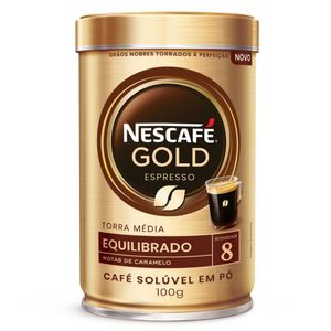 Café Nescafé Gold Espresso Intensidade 8 Lata 100g