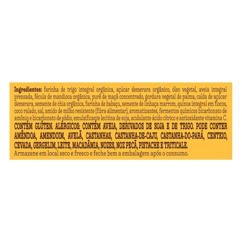 BiscoitoIntegralOrganicoGranolaMelMaeTerraTribosPacote130gFestval7896496917723