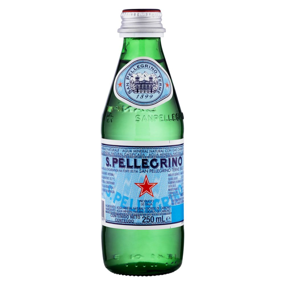 Água Mineral Natural com Gás S. Pellegrino Garrafa 250ml