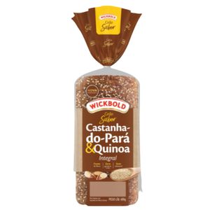 Pão Integral Castanha-do-Pará & Quinoa Wickbold Grão Sabor Pacote 400g