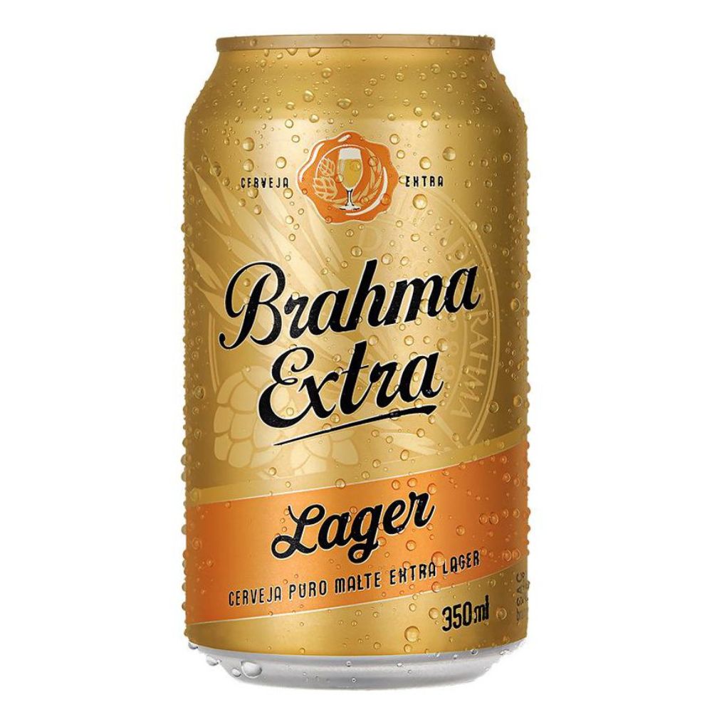 Cerveja Brahma Extra Lager Puro Malte Lata 350ml