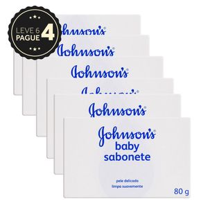 Sabonete Bebê Barra Johnson's Baby Caixa 80g Leve 6 Pague 4