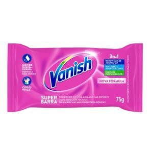 Tira Manchas Vanish Super Barra para roupas coloridas 75g