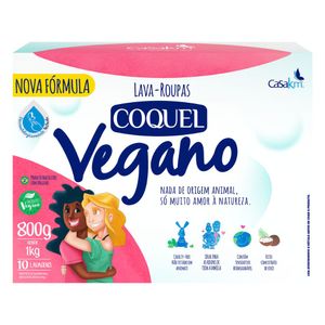 Lava-Roupas Pó Coquel Vegano Caixa 800g