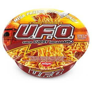 Macarrão Instantâneo Yakissoba Curry Indiano Nissin U.F.O. Bandeja 98g