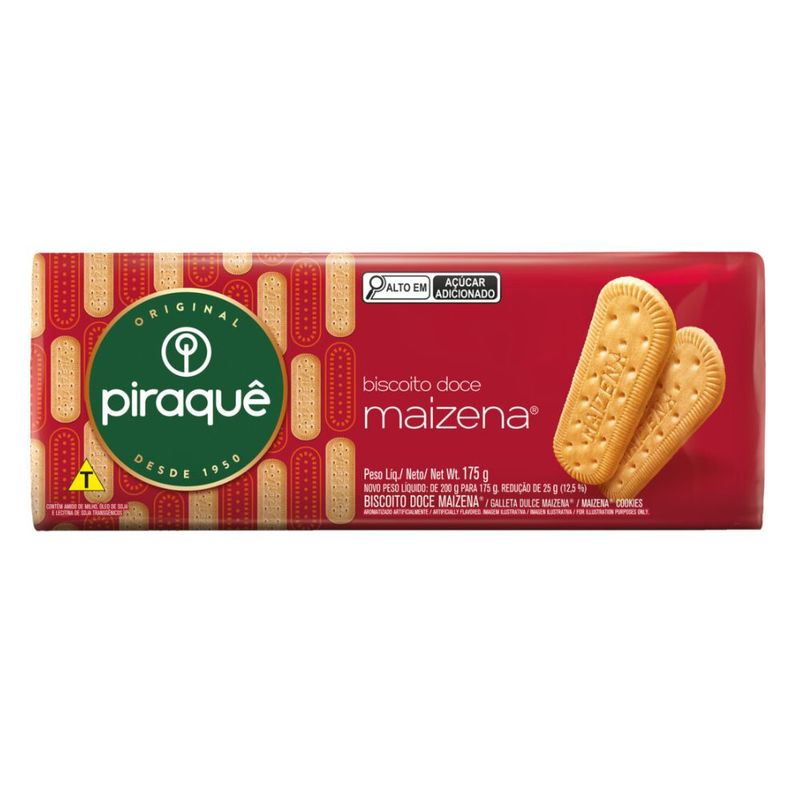 Biscoito Maizena Piraquê Pacote 175g - Festval.com