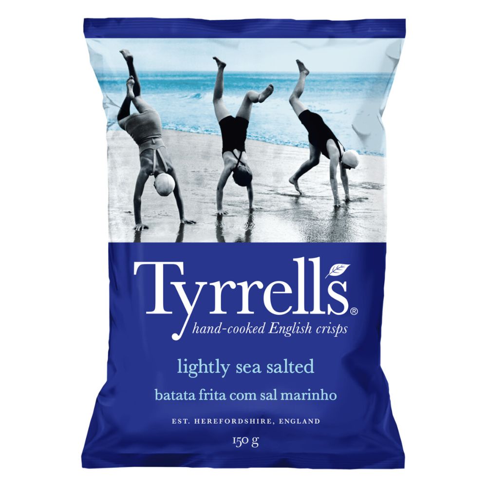Batata Frita com Sal Marinho Tyrrells Pacote 40g