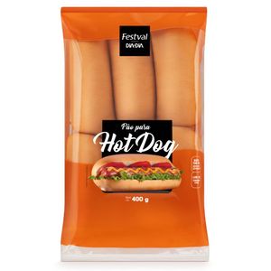 Pão Hot Dog Festval 400g