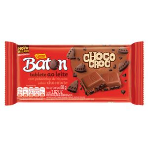 Chocolate Crocante Baton Tablete 80g