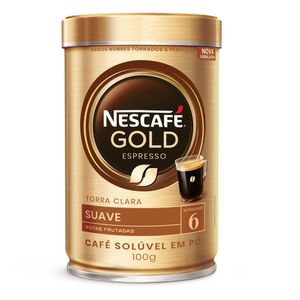 Café Nescafé Gold Espresso Intensidade 6 Lata 100g