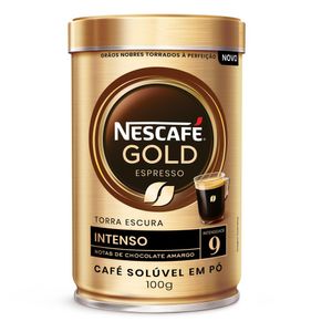 Café Nescafé Gold Espresso Intensidade 9 Lata 100g