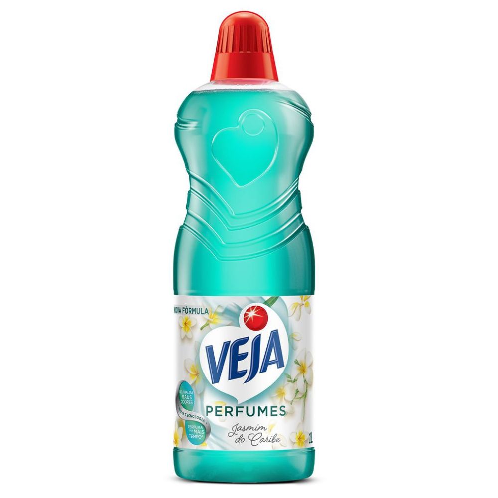 Limpador Perfumado Jasmim do Caribe Veja Perfumes Frasco 1L