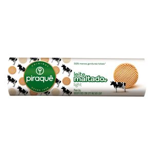 Biscoito Leite Maltado Light Piraquê Pacote 132g