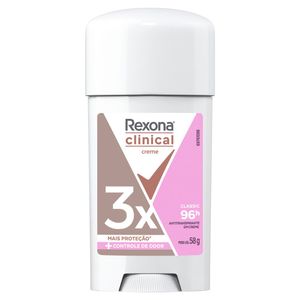 Antitranspirante Creme Classic Rexona Clinical 58g