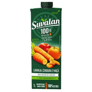 Suco Suvalan Laranja Cenoura e Maçã 1L