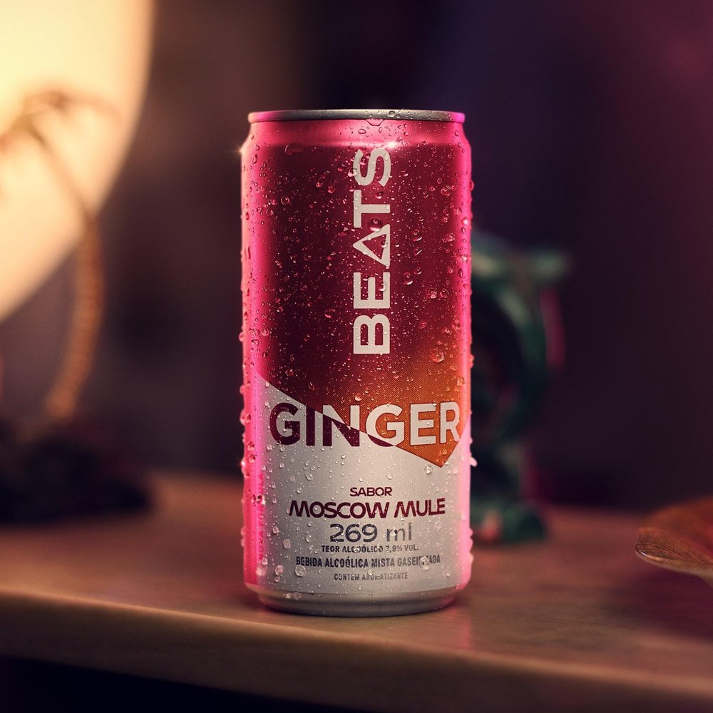 Drink Pronto Beats Drinks Ginger Sabor Moscow Mule Lata 269ml - Festval.com