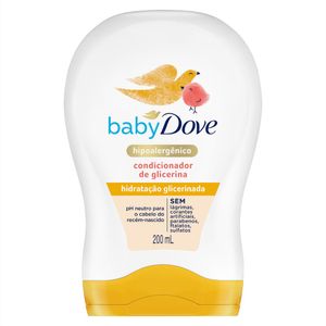 Condicionador Bebê Hidratação Glicerinada Dove Baby Frasco 200ml