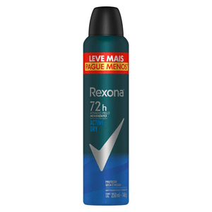 Antitranspirante Aerossol Active Dry Rexona Men 250ml Spray Leve Mais Pague Menos