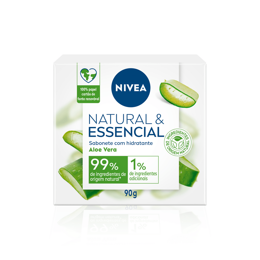Sabonete Hidratante Aloe Vera Nivea Natural & Essencial Caixa 90g