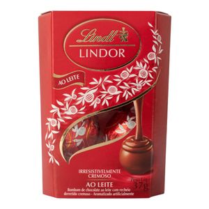 Chocolate Lindt Lindor Trufas Ao Leite 3 unidades 37g