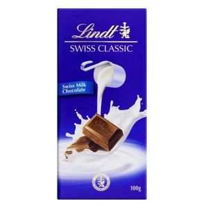 Chocolate Lindt Swiss Classic Tablete Ao Leite 100g