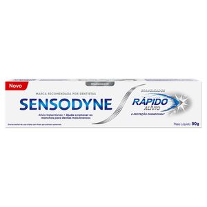 Creme Dental Branqueador Sensodyne Rápido Alívio & Proteção Duradoura Caixa 90g