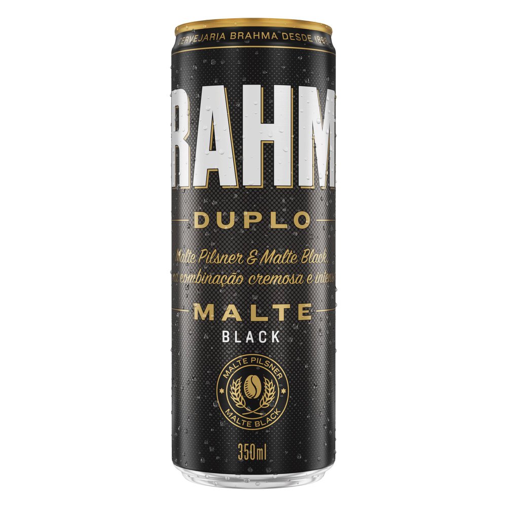 Cerveja Brahma Duplo Malte Black Lata 350ml