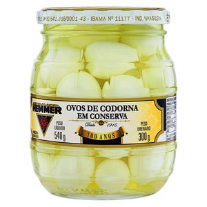 Ovo de Codorna em Conserva Hemmer Vidro 300g