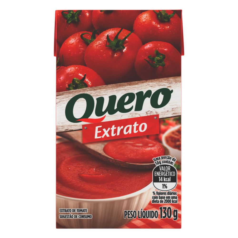 Extrato de Tomate Quero Caixa 130g