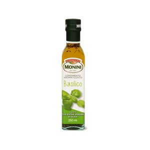 Azeite Oliva Italiano Monini Aromático Manjericão 250ml