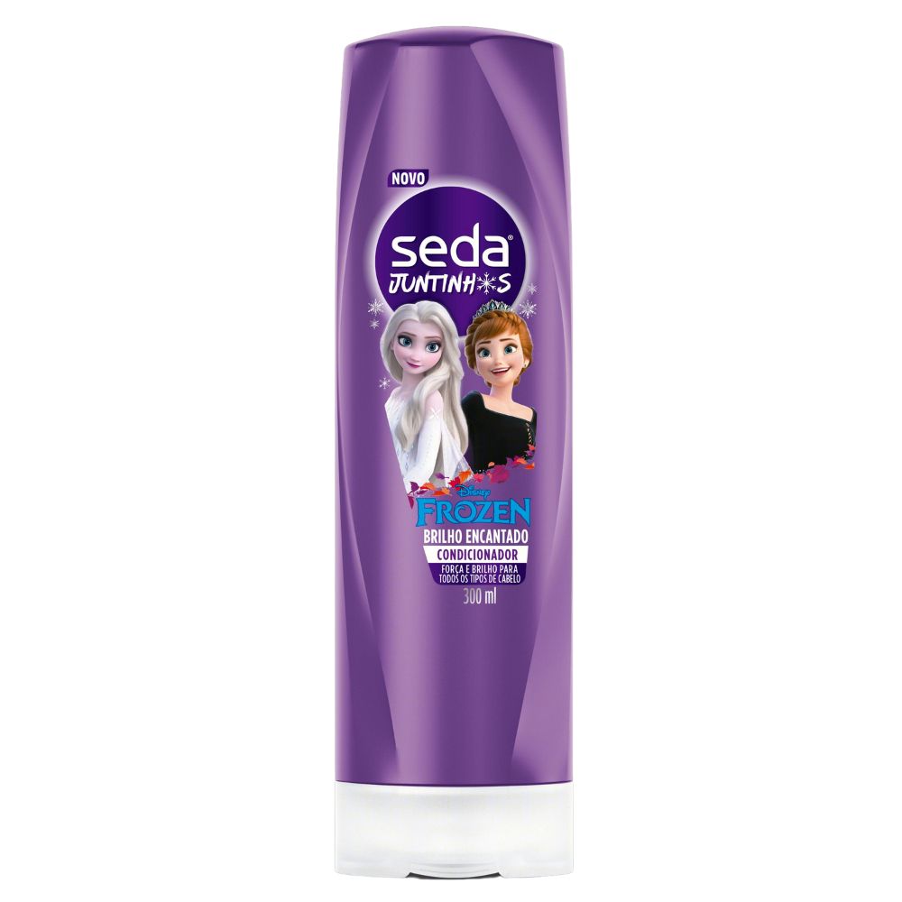Condicionador Infantil Frozen Seda Juntinhos Brilho Encantado Frasco 300ml