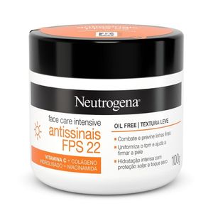 Creme Antissinais Facial FPS 22 Neutrogena Pote 100g