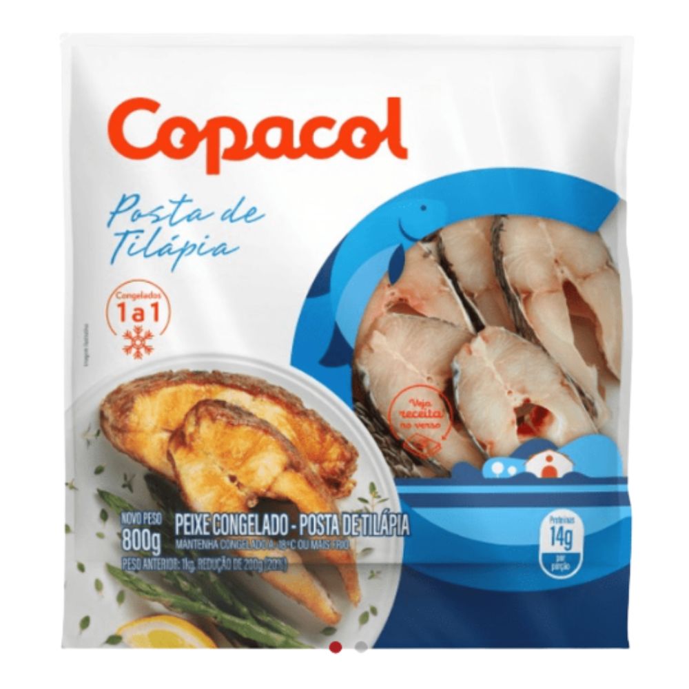 Posta de Tilápia Copacol 800g
