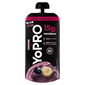 Iogurte Yopro Açaí Com Banana Pouch 160g