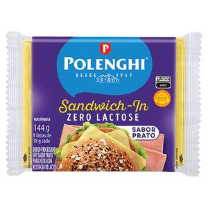 Queijo Prato Polenghi Sanduíche Zero Lactose 144g